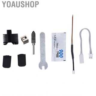 Yoaushop 3D Printer Hotend Kit  High Temperature Resistant Threaded Connection Extruder Hot End for