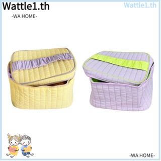 Wttle กระเป๋าเครื่องสําอาง แบบพกพา สีครีม