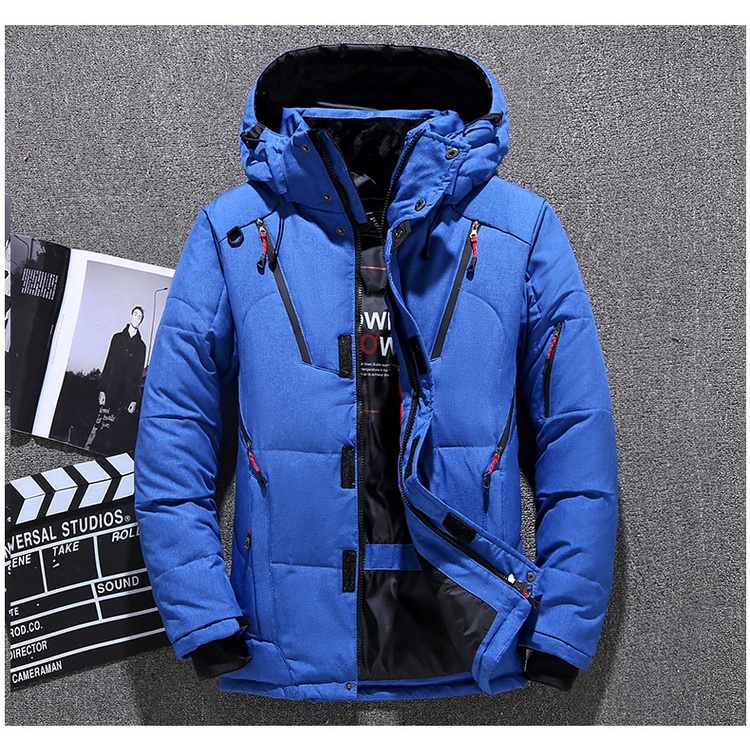 เสื้อแจ็กเก็ตกันหนาวลําลอง มีฮู้ด ให้ความอบอุ่น คุณภาพสูง แฟชั่นฤดูหนาว สําหรับผู้ชาย