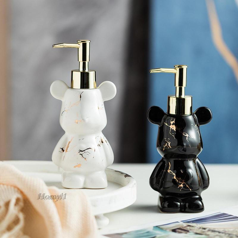 [Homyl1] จานจ่ายสบู่ แชมพู โลชั่น อเนกประสงค์ แบบเติมได้ สําหรับตกแต่งห้องครัว ขวดปั๊มลายหินอ่อนทรงสูง
