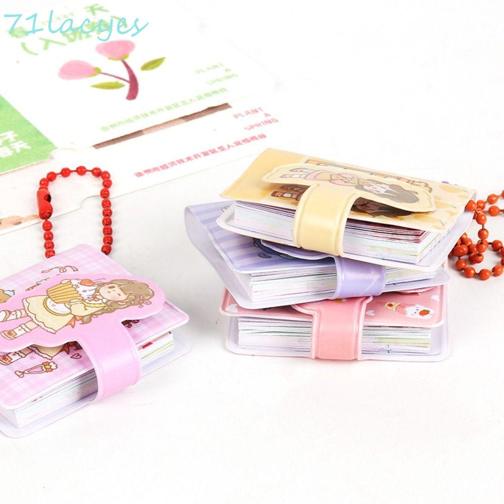 LACYES Smalll Mini Notebook, with Keychain Pocket Pocket Notepad, Pocket Notepad Mini Writing Pad Fruit Office School Supply