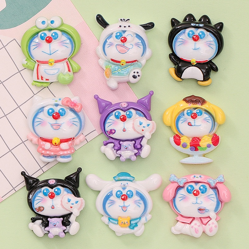 Diy ครีมกาวเรซิ ่ นอุปกรณ ์ เสริมน ่ ารักการ ์ ตูน Cross-Dressing Blue Fatty Series diy ครีมกาวโทรศัพท ์ อุปกรณ ์ ตกแต ่ ง diy Hairpin เครื ่ องประดับตู ้ เย ็ นสติกเกอร ์ หลุมรองเท ้ าวัสดุ diy Handmade วัสดุ Goo Card อุปกรณ ์ เสริม