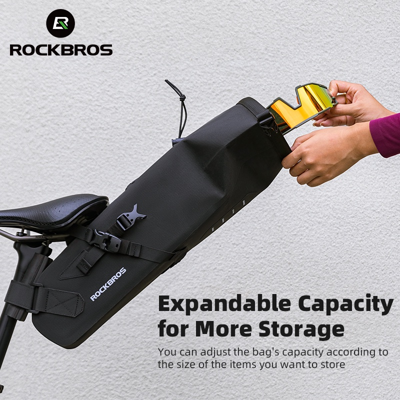 ROCKBROS กระเป๋าติดอานจักรยาน กันน้ํา ขยายได้ 3 ลิตร สําหรับเดินทาง ขี่จักรยาน เสือหมอบ เสือหมอบ