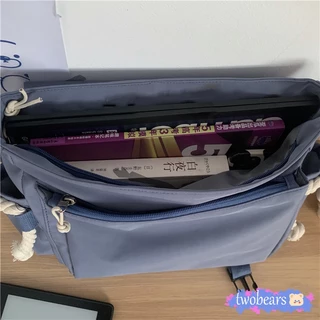 🌈พร้อมส่ง กระเป๋าสะพายข้างผู้หญิง ผู้ชาย สะพายไหล่ ผ้าแคนวาสวินเทจ แฟชั่น ปรับสายได้ ช่องเก็บของเยอะ