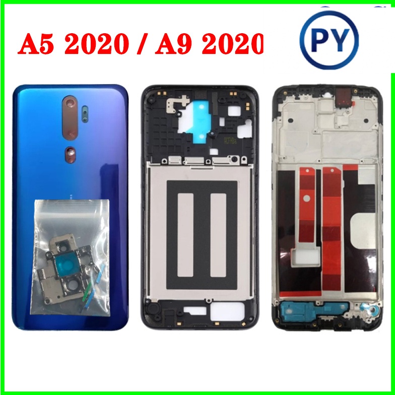 กรอบหน้าจอ LCD ด้านหน้า และกลาง สําหรับ Oppo A11 A11x A9 2020 A5 2020