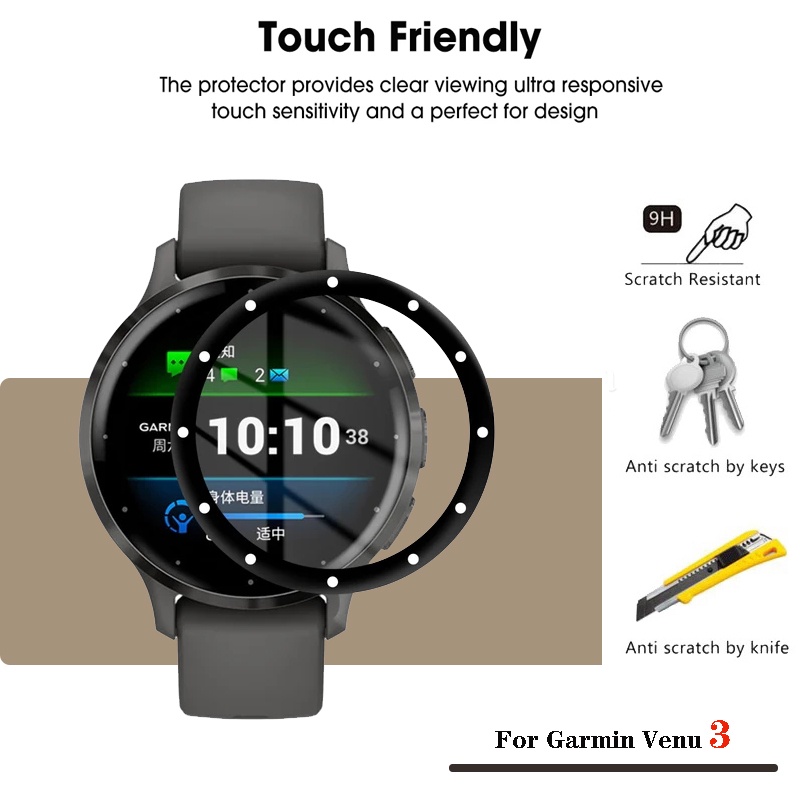 ใหม่ ฟิล์มกันรอยหน้าจอ PMMA กันน้ํา สําหรับ Garmin Venu 3 3s 3 5 ชิ้น