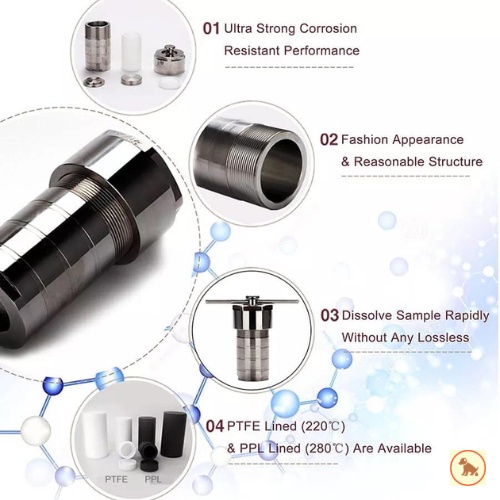10 – 250 mL 3MPa PTFE Lined Hydrothermal Synthesis Reactor (200°C) ราคา ถูกที่สุด ดีลบีเคเค แกลเลอรีภาพที่ 5