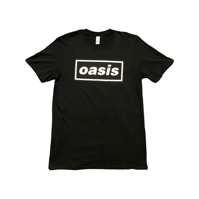 เสื้อยืด OASIS DECCA LOGO BLACK T-SHIRT ของแท้ 100% (มีสินค้าพร้อมจัดส่ง)