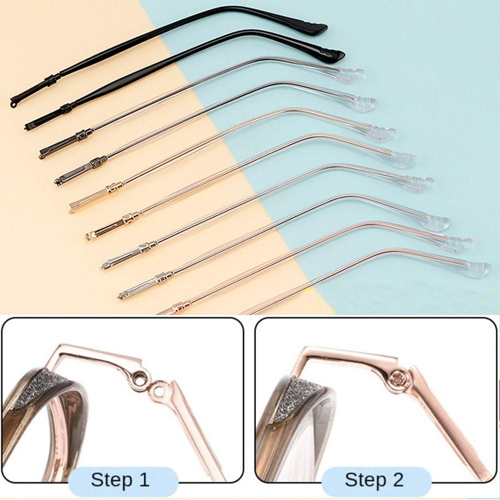 ดีลช็อป แขนแว่นตา, เครื่องมือซ่อมแซมขาเปลี่ยนสากล, คุณภาพสูงครอบคลุมเต็มรูปแบบกันลื่นแว่นตาโลหะอุปกรณ์เสริมแว่นกันแด - รูปที่ 6