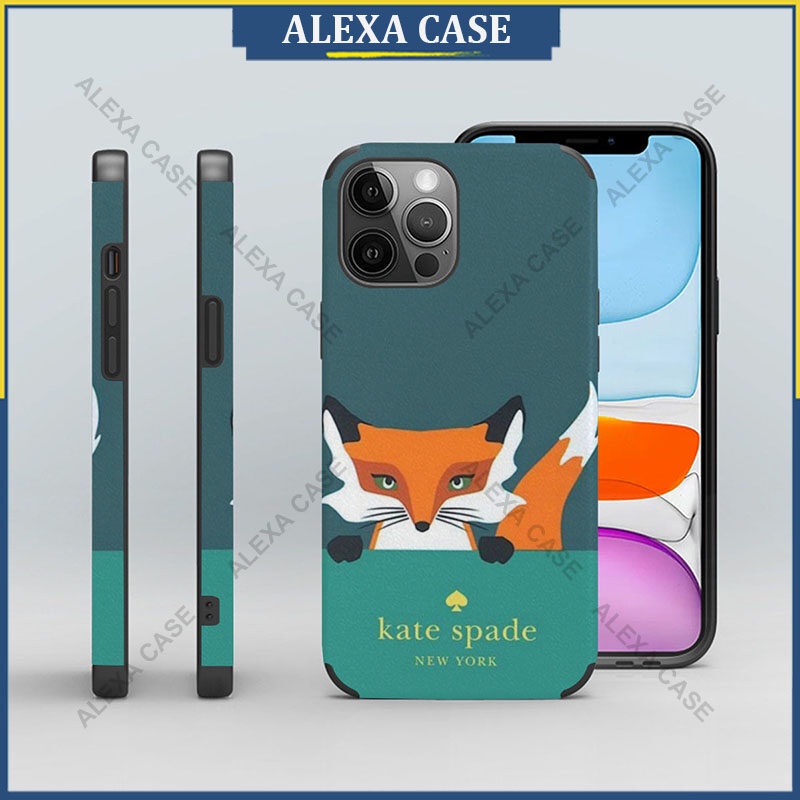 เคสป้องกันโทรศัพท์มือถือหนังแกะ ลาย Kate Spade สําหรับ iPhone 15 Pro Max 14 Pro Max 13 Pro Max 12 Pro Max XS Max 8 Plus SE UEA9JO