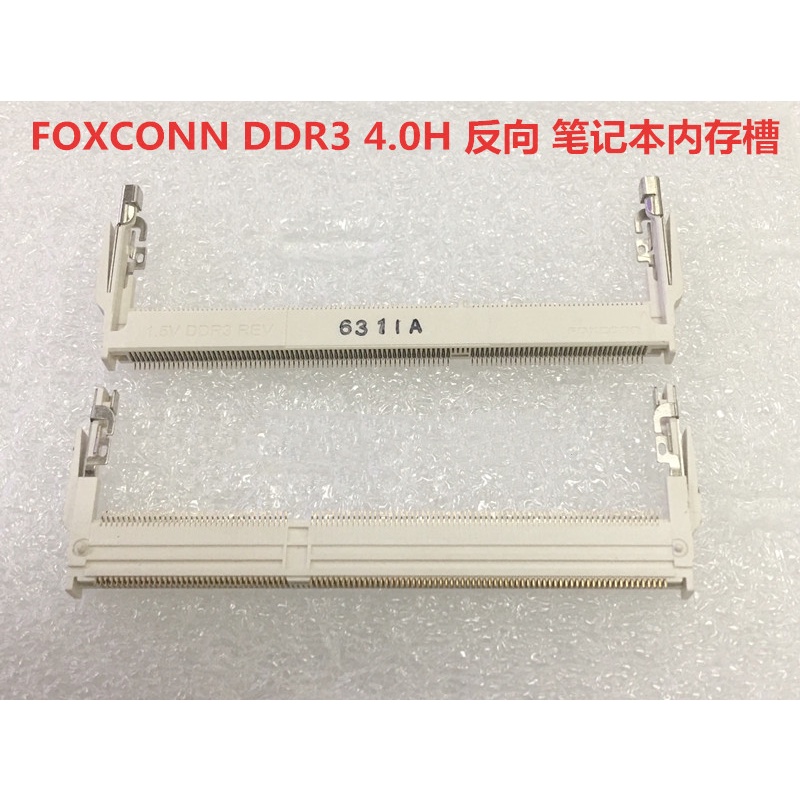 1 ชิ้น FOXCONN FOXCONN สล็อตหน่วยความจํา DDR3 204P 1.5V 4.0H ย้อนกลับ AS0A626-U4RK-7H