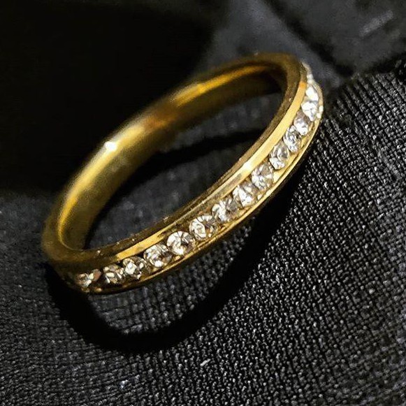 MATA TITANIUM Diamond Eye Ring cc557 / แหวนหมั้น COUPLE สําหรับผู้หญิงและผู้ชาย MGD