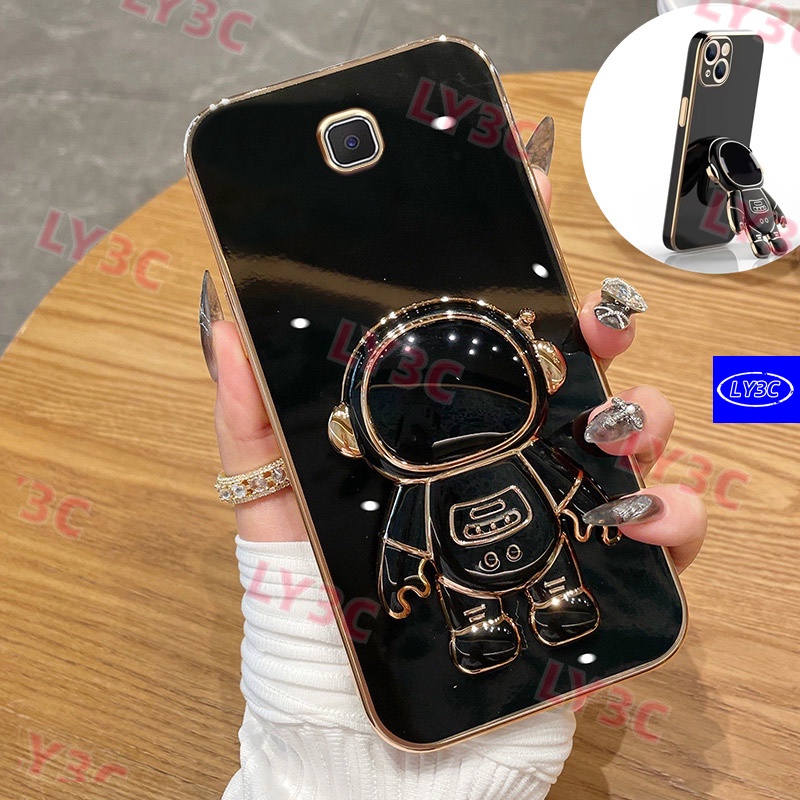 เคสซิลิโคน ลายนักบินอวกาศ พร้อมขาตั้ง สําหรับ Samsung Galaxy J7 J4 J6 Prime Plus Pro J6+ J6P J4P J4+ 2018