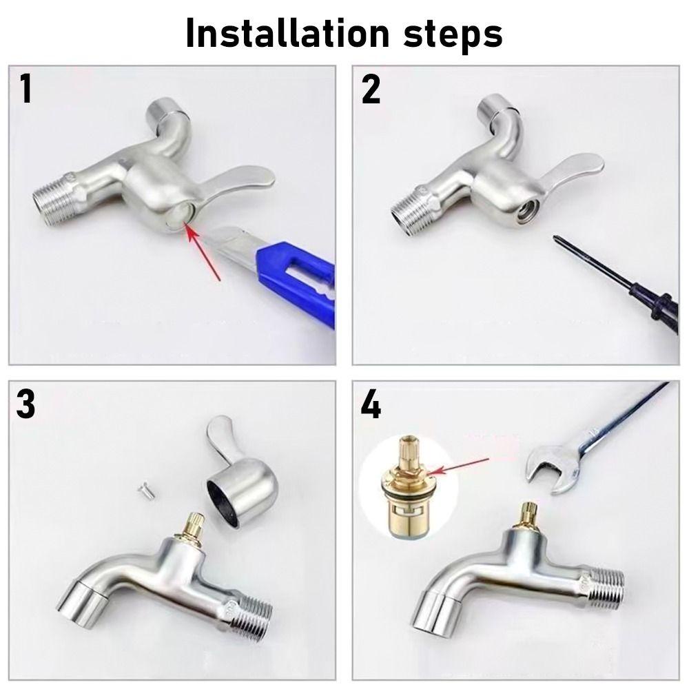 ขวา 1ชิ้นก๊อกน้ําแกนวาล์ว,สวิทช์จับอย่างรวดเร็วเปิดก๊อกน้ําซ่อมอุปกรณ์เสริม,ทนทานทองแดงติดตั้งง่ายอุปกรณ์ห้องน้ําก๊อกน้ําเปลี่ยนส่ว - รูปที่ 3