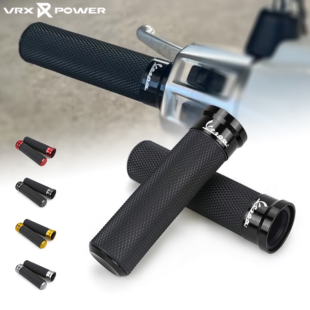 ปลอกแฮนด์มือจับ แบบยางเจล อะลูมิเนียม CNC สําหรับ Vespa Sprint Primavera S150 LX GTS