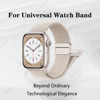 [สต็อกท้องถิ่น] สายนาฬิกาข้อมือไนล่อนถัก สําหรับ Apple Watch 44/40/45/49 มม. 41 มม. 38 มม. iWatch series se 7 3 5 6 8 9 Ultra Ultra2