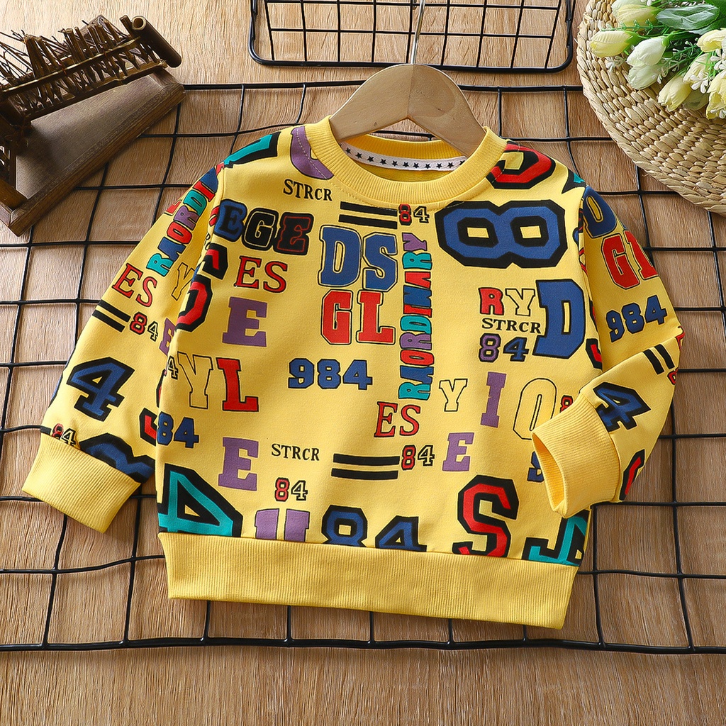 Fast Shipping 100-160 ซม.เด็กขนแกะ-ขนแกะเสื้อกันหนาวชายหญิงผ้าฝ้ายแท้เสื้อยืดแขนยาวสบายๆทั้งหมด