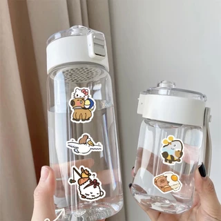Pufferfish & Capybara สติ๊กเกอร์ 100 ชิ้น - สติ๊กเกอร์ไวนิลกันน้ําสําหรับโทรศัพท์ แล็ปท็อป และกระเป๋าเดินทาง