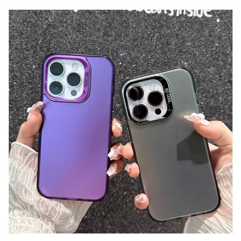 เคสโทรศัพท์มือถือ ผิวด้าน สองชั้น ไล่โทนสี หรูหรา สําหรับ Xiaomi Redmi Note 12 14 13 12 Pro 12s Redm