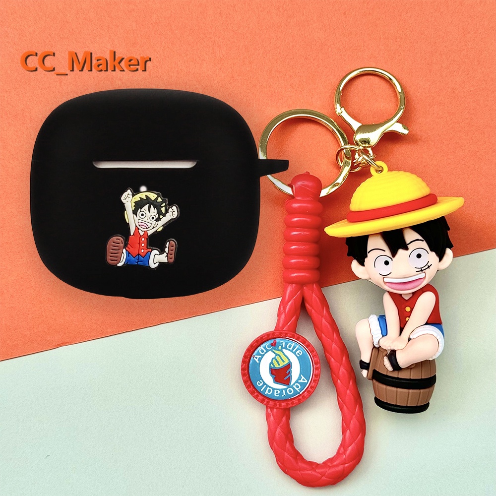 For EDIFIER W320TN Case Anime One Piece Luffy Keychain Pendant EDIFIER TWS1 Pro2 Silicone Soft Case 