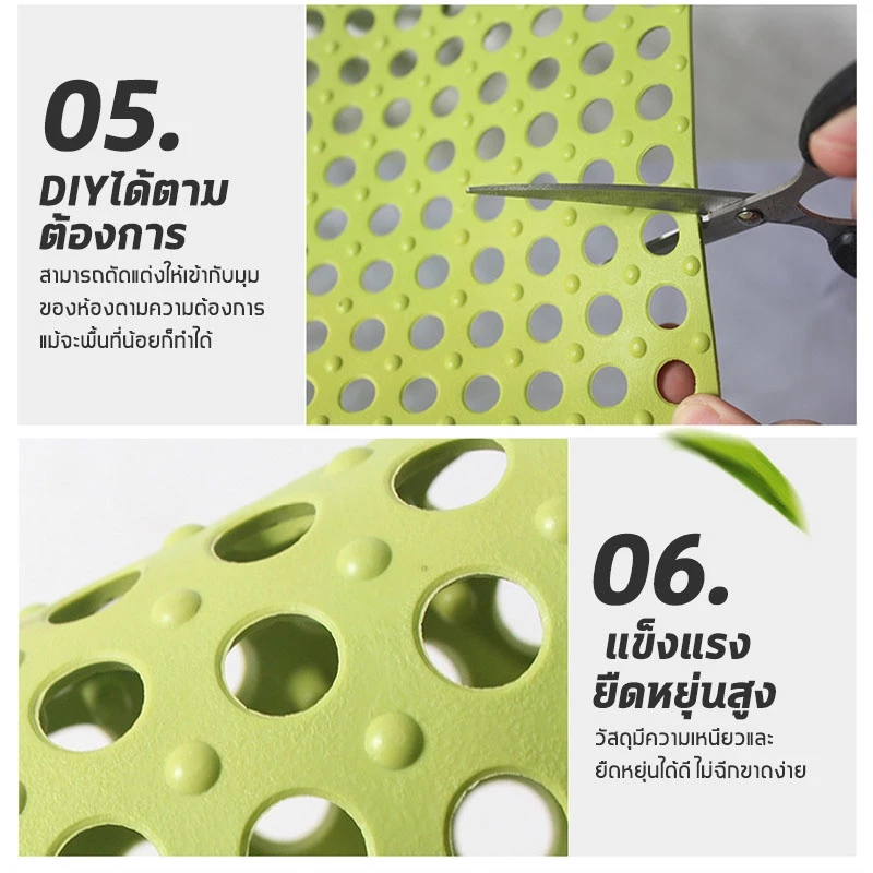 แผ่นรองกรงสัตว์เลี้ยง PVC 30×30cm กันลื่น ปูกรง ทนทาน thumbnail 9