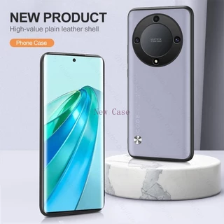 หรูหราปลอกมือถือหนังสําหรับ Honor X9B X9D X9C X9A HonorX9b Honor X9c สมาร์ท 5G Plain Skin Anti ลายนิ้วมือเคสโทรศัพท์กันกระแทกกันชนนุ่มกรอบฝาครอบด้านหลัง