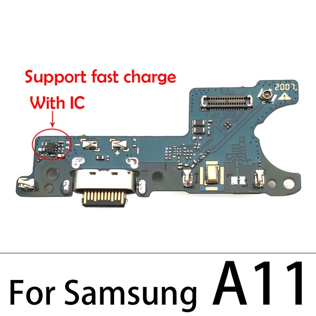 บอร์ดชาร์จ USB พร้อมไอซี สายเคเบิลอ่อน สําหรับ Samsung Galaxy A11 A70 A705F A50 A505F A50S A507F