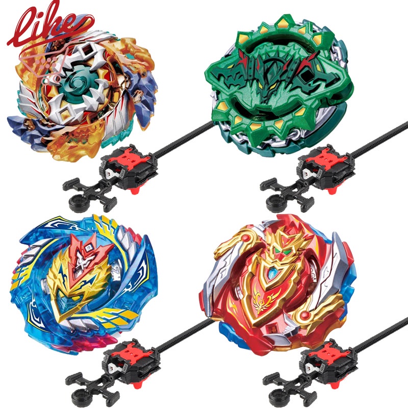 Beyblade Burst B-122 Geist Fafnir B-121-1 Hazard Kerbeus B-129 Cho-Z Achilles โลหะ Spinning Top ปัญญา Launcher ชุด Beyblade ของเล่นเด็ก