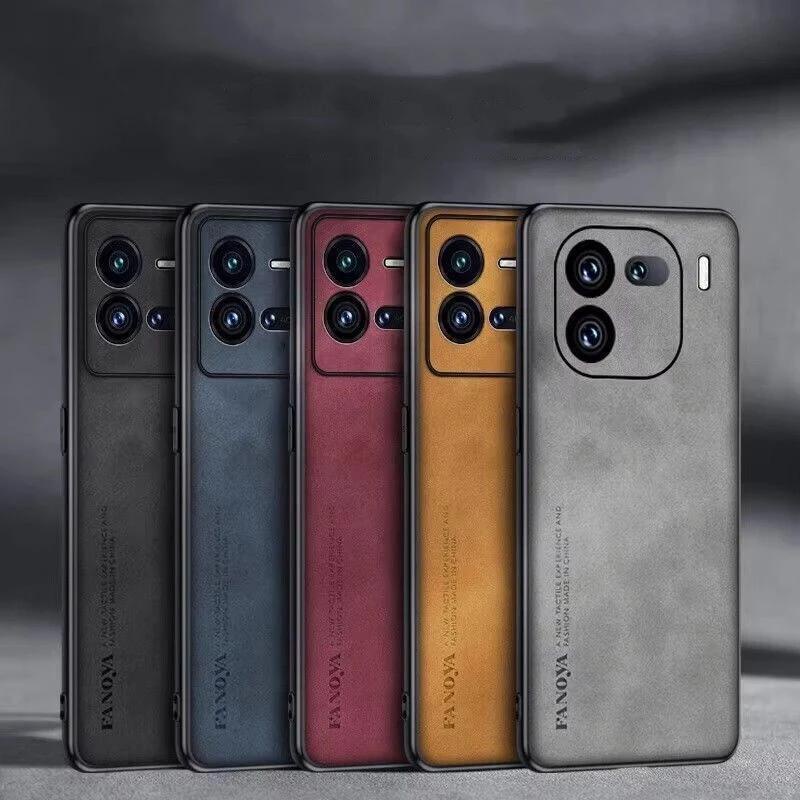 เคสโทรศัพท์มือถือ ซิลิโคนนิ่ม หนัง PU กันกระแทก สําหรับ Vivo IQOO 12 Pro IQOO 12 12Pro 5G IQOO12