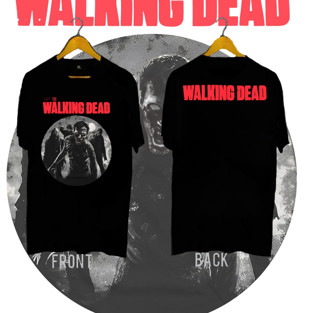 newtrend0.th เสื้อยืดพิมพ์ลายแฟชั่นเสื้อ The Walking Dead ลายตาเทา ของแท้มือ1 ผ้าฝ้าย 100% S-5XL