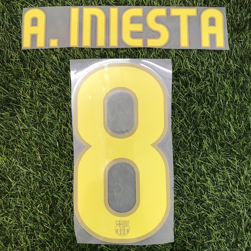 Iniesta 8 barcelona home custom nns 09-10