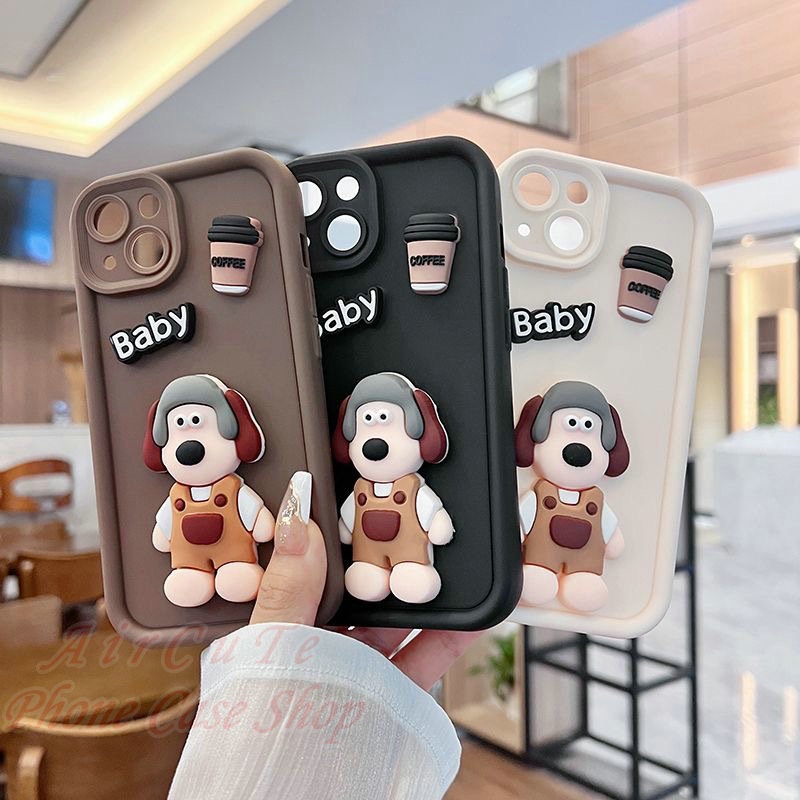 เคส Huawei Y7A Y6P Y9 Y9S Y7 Y6 Y6S Nova 5T 9 SE Y70 P30 Pro Prime 2019 2020 HONOR 90 5G X9A X8A X7A Protect Stair Camera Coffee Baby Dog Patch Soft Case