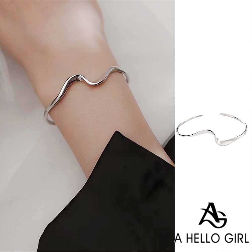 A HELLO GIRL มินิมอล Ins สร้อยข้อมือ ไม่สม่ําเสมอ สําหรับผู้หญิง สไตล์ช่องเย็น การออกแบบเฉพาะ Mábius แถบสร้อยข้อมือส่วนบุคคล