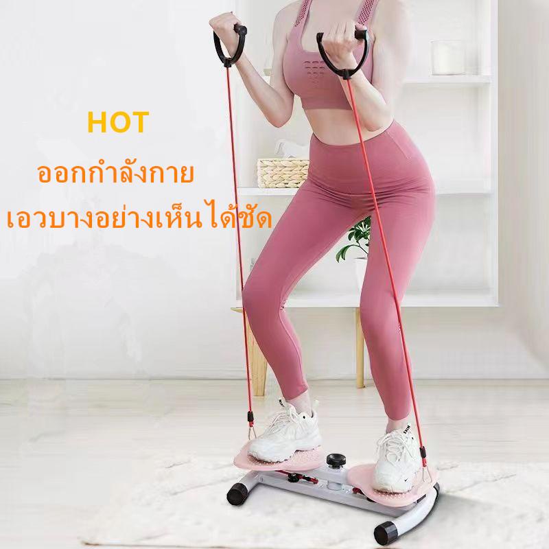 TTOKK พร้อมส่งจากไทย️ จานหมุนออกกำลังกาย จานทวิสพร้อมบอร์ดเชือกดึงแรงต้าน หมุนลดเอว WAIST TWISTING board