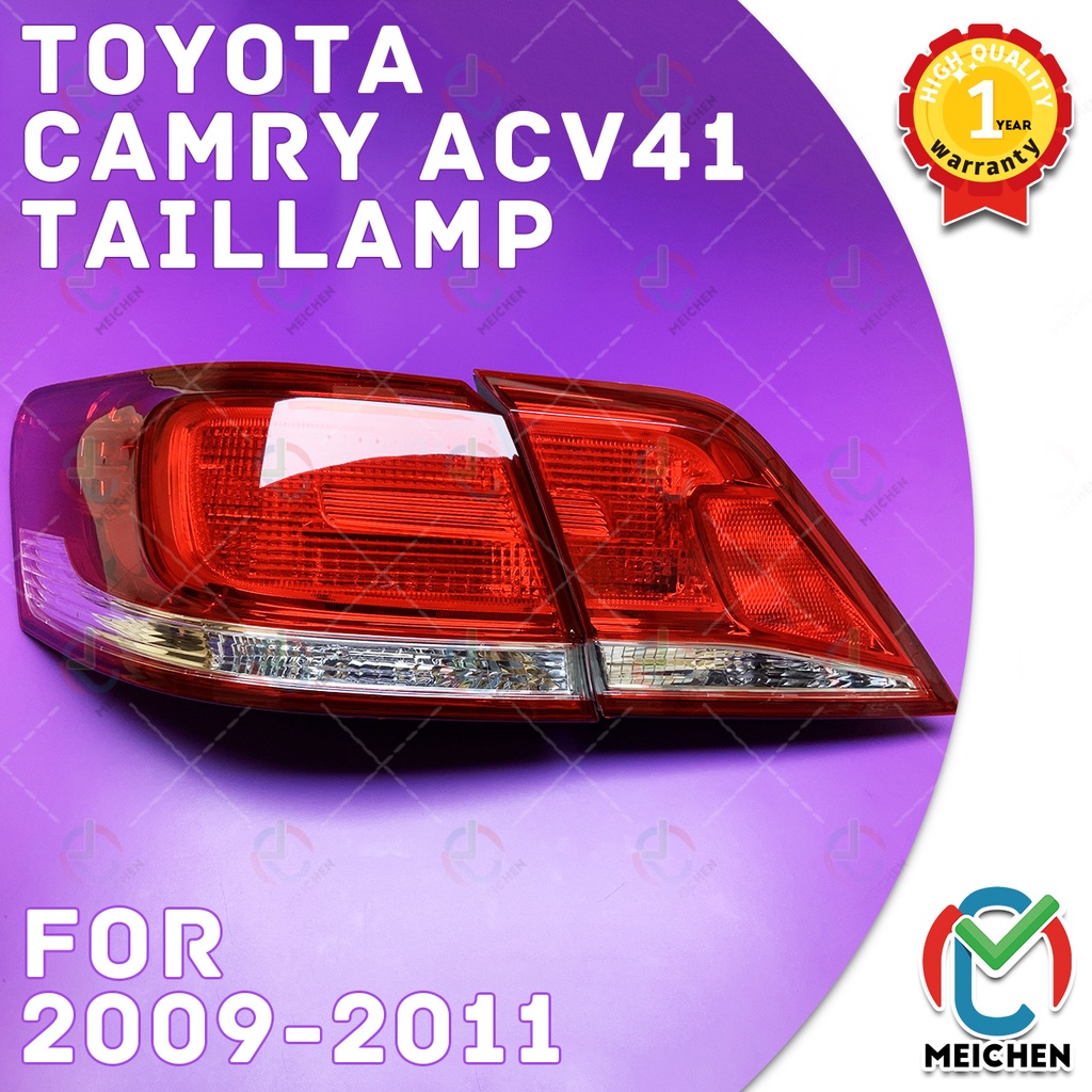 ไฟท้าย Toyota Camry ACV40 ACV41 (2009-2011) ไฟท้าย ไฟท้ายไฟเบรคไฟท้าย​แต่ง​ โคมไฟท้าย เสื้อ​ไฟท้าย ทับทิมไฟท้าย ไฟท้ายกันชนหลังสําหรับ ไฟท้าย​ พร้อมทับทิม​ Taillamp Taillight