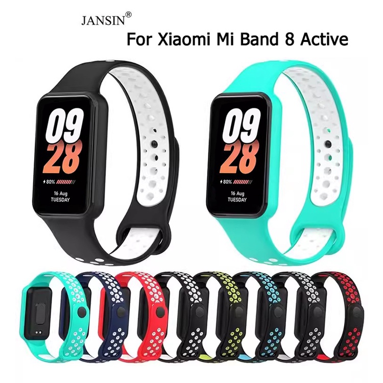 สายรัด สําหรับ Xiaomi Mi Band 8 Active Straps, Silicone Rubber Strap