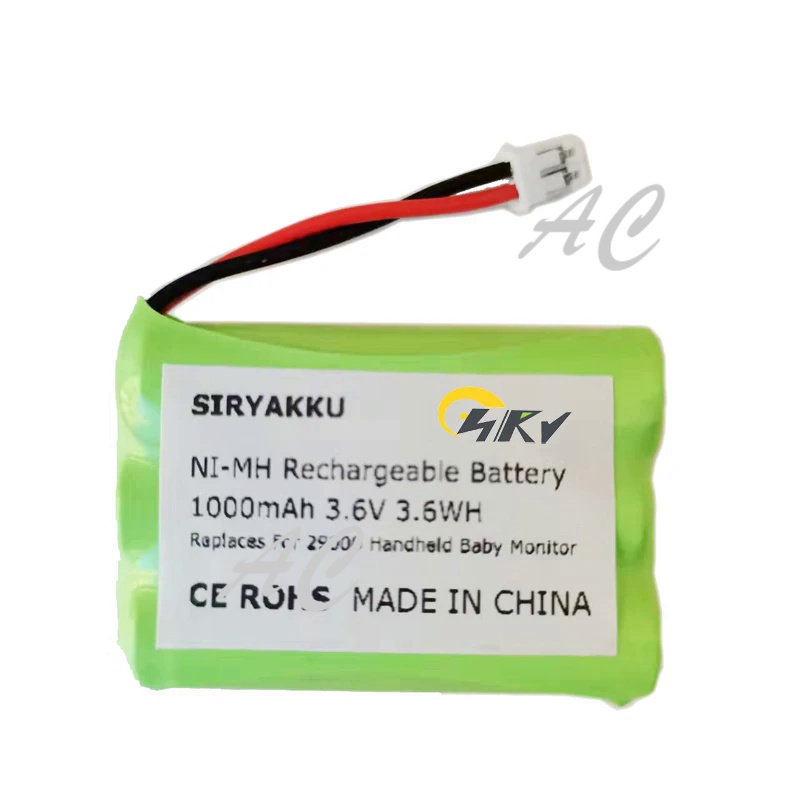 AC 3.6V Battery For Summer Infant Baby Monitor Wide View 28650 29000 29000A & Clear Sight 29040 2903