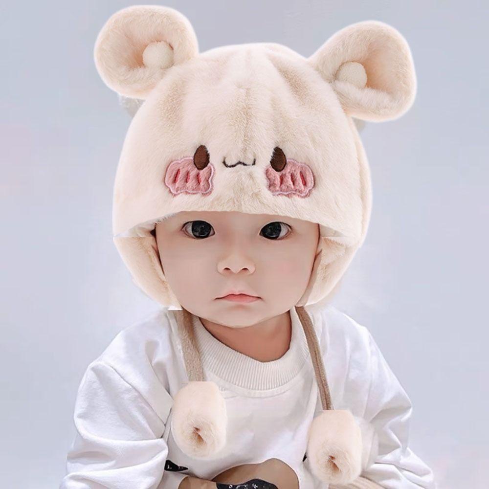 Blliss เด็กทารกตุ๊กตาหมวก,นุ่มการ์ตูนฤดูใบไม้ร่วงหมวกฤดูหนาว,เด็กหมวกหนา Earmuff ป้องกันหู Bonnet เด็กทารกเด็ก - รูปที่ 2