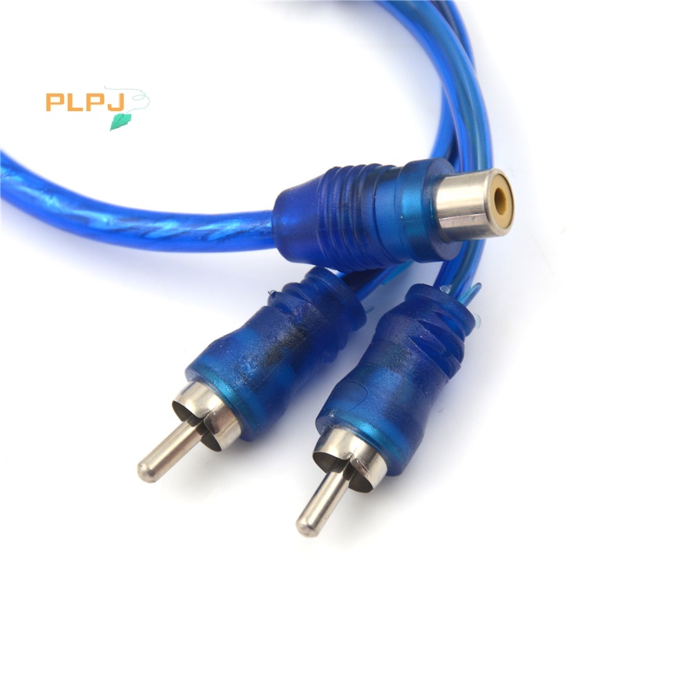Plpj 1 RCA ตัวเมีย เป็น 2 ตัวผู้ ตัวแยกสัญญาณเสียงสเตอริโอ สายเคเบิลอะแดปเตอร์ Y ใหม่