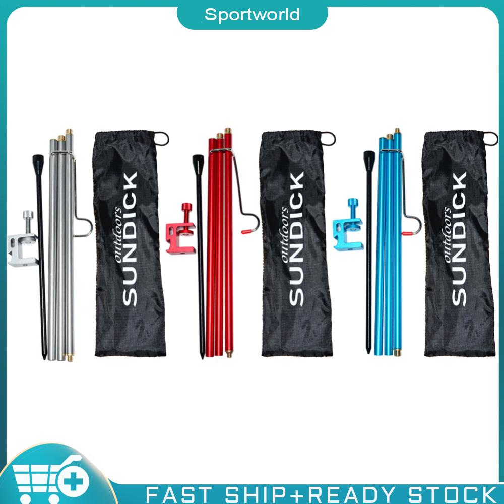 Sportworld【พร้อมส่ง】เสาไฟตั้งแคมป์กลางแจ้งแบบพกพาพับอลูมิเนียมอัลลอยด์ ขาตั้งไฟแคมป์ปิ้ง ขาตั้งไฟแคมป์ ขาตั้งไฟตกปลาป่า