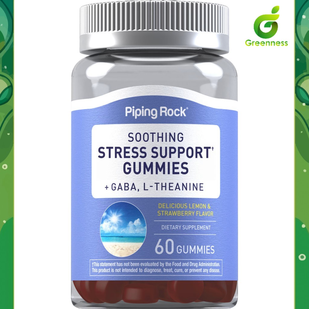 Soothing Stress Support + GABA &amp; L-Theanine Gummies (60Gummies) กัมมี่ผ่อนคลาย