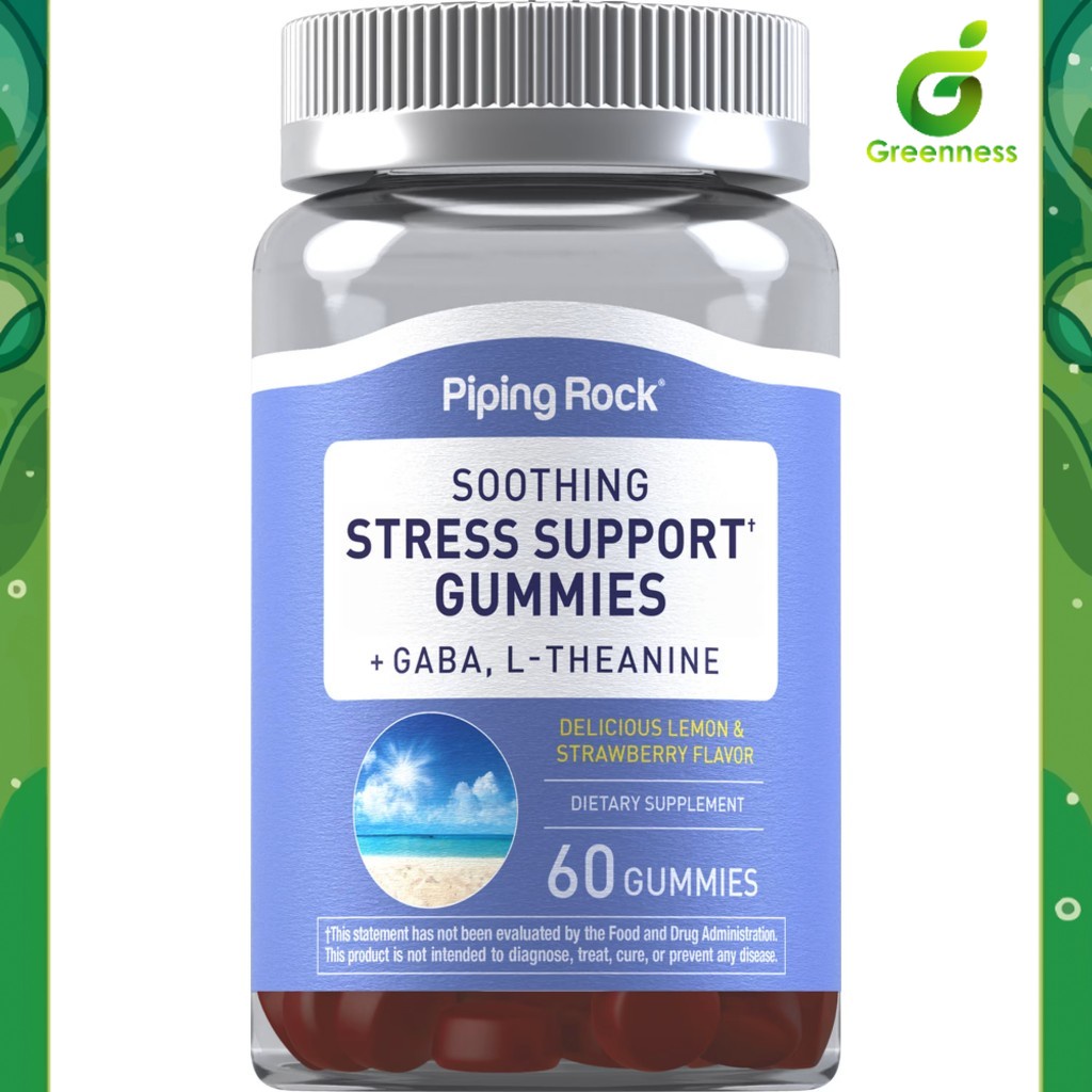 Soothing Stress Support + GABA & L-Theanine Gummies (60Gummies) กัมมี่ผ่อนคลาย