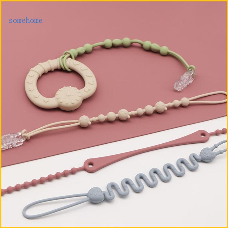 Some คลิปหนีบจุกนมหลอกเด็ก ซิลิโคนนิ่ม ยืดหยุ่น ปลอด Bpa ทนทาน