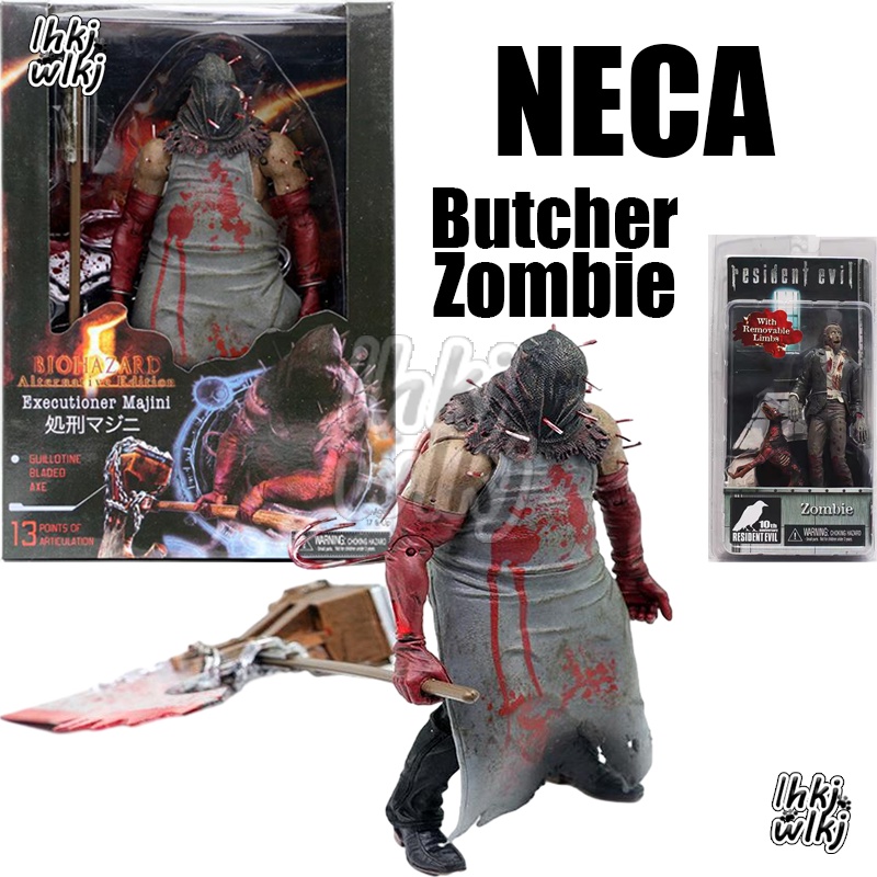 Neca โมเดลฟิกเกอร์ Resident Evil Action Figure Biohazard Zombie The Executioner Butcher Zombie Dog Articulado ของขวัญ สําหรับสะสม