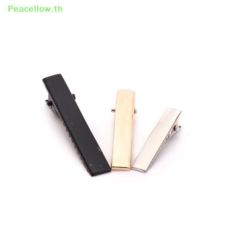 Peacellow กิ๊บปากจระเข้เปล่า สีดํา 100 ชิ้น