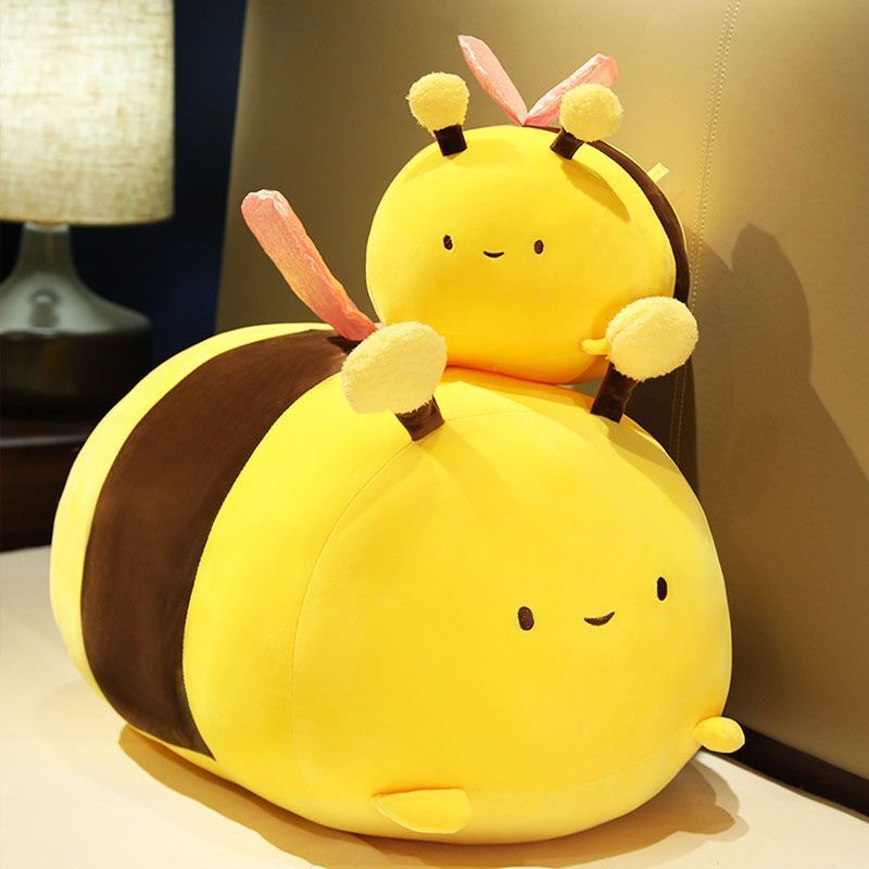 น่ารัก ตุ๊กตาผึ้งน้อย ของเล่นตุ๊กตา ตุ๊กตาเศษผ้านุ่มพิเศษ หมอนของเล่น ของขวัญวันเกิด