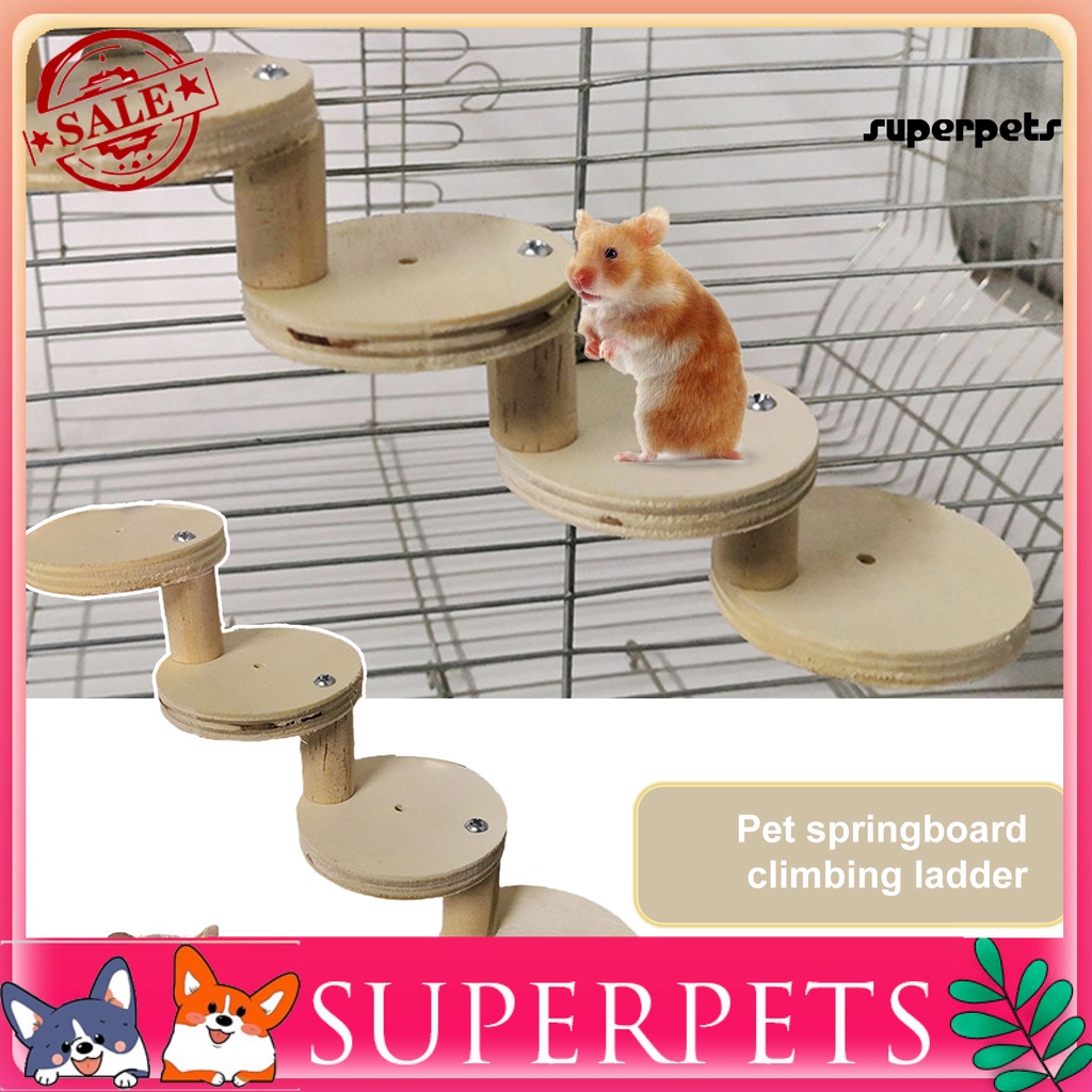 Superpets บันไดปีนเขา ถอดออกได้ สําหรับนกแก้ว หนูแฮมสเตอร์ 1 ชุด