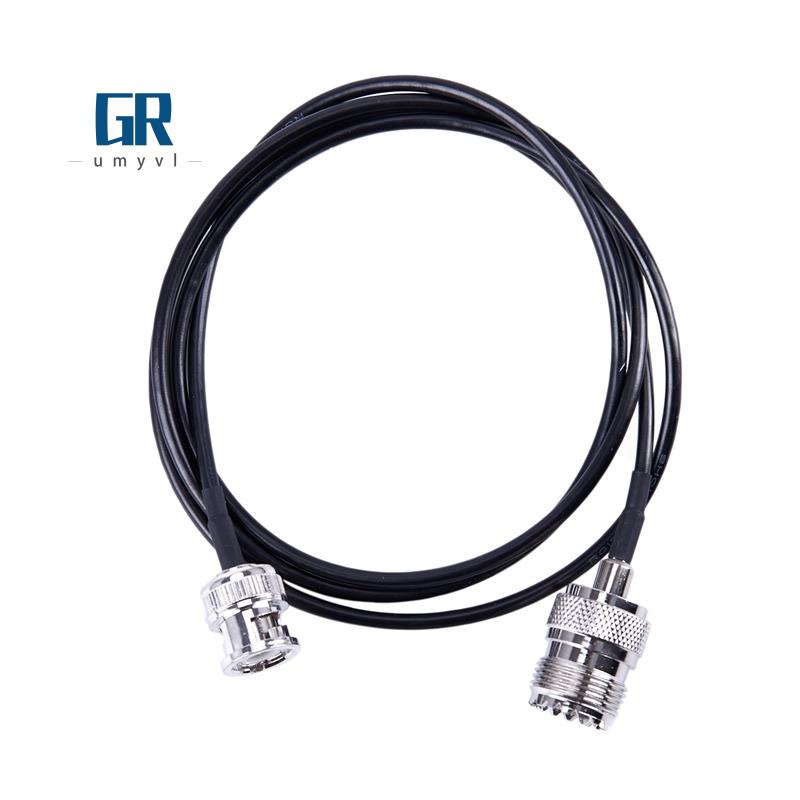 【grumyvl】สายเคเบิลเสาอากาศวิทยุ Rf UHF VHF BNC ตัวผู้ เป็น UHF SO239 RG-58u MILSPEC Coax 3 ฟุต