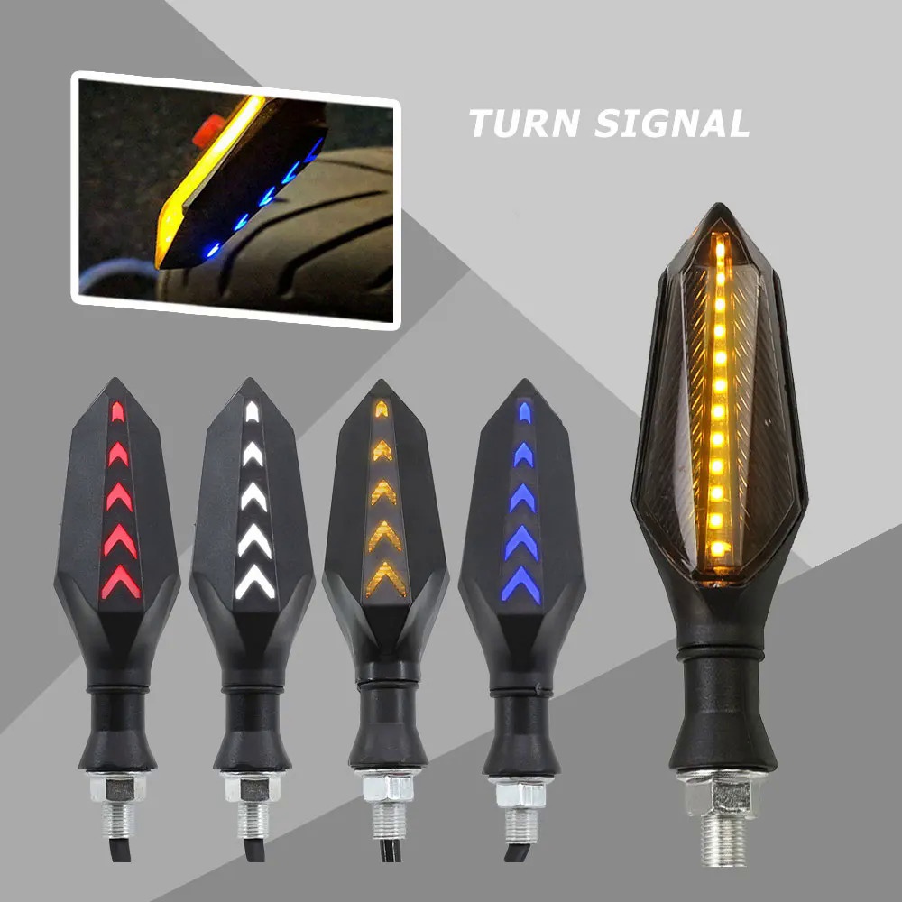 Universal Motorcycle LED Turn Signal Indicators Lights lamp For YAMAHA YZF R125 R1 R3 R6 R15 R25 YZF