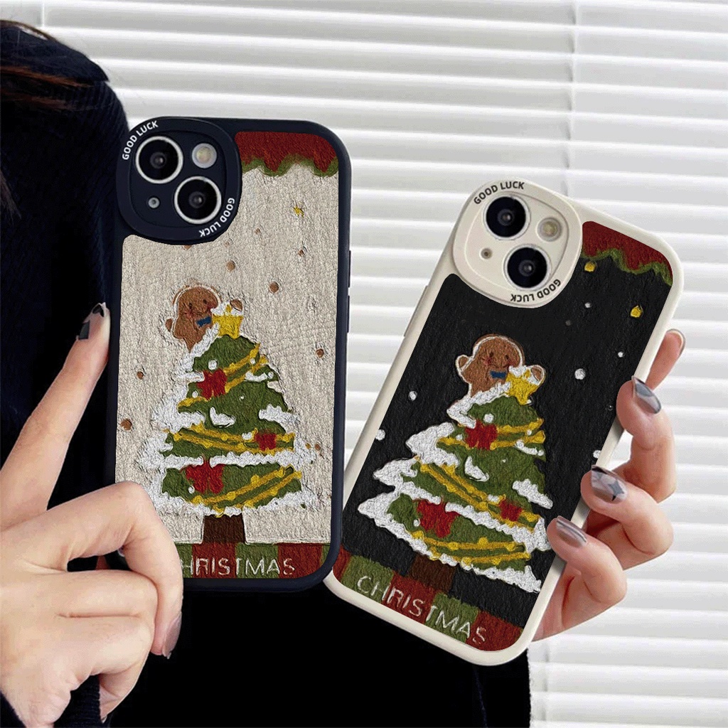 🎅🏻เคสโทรศัพท์สำหรับ Christmas Tree For VIVO Y95 Y93 Y91 Y50 Y30 Y1S Y15A Y16 Y02S Y19 Y20 Y21 Y22 Y3